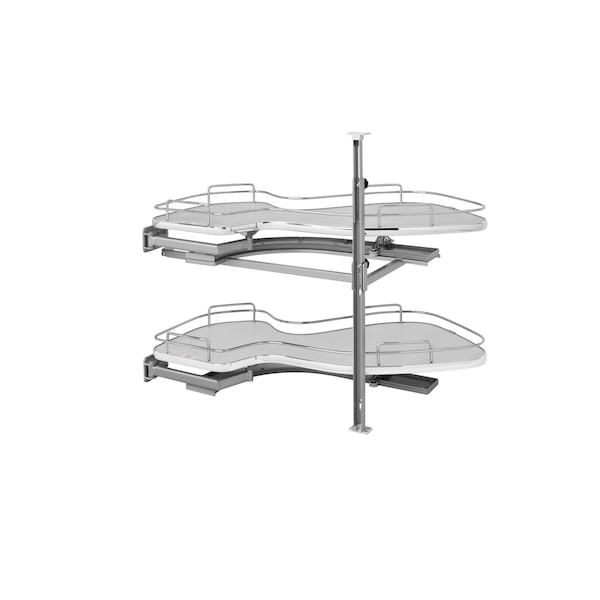 Rev-A-Shelf Steel, Gray, 33 in W, 24.44 in H, 21.88 in D, 21.88 in L, Gray 5372-15-GR-L - main